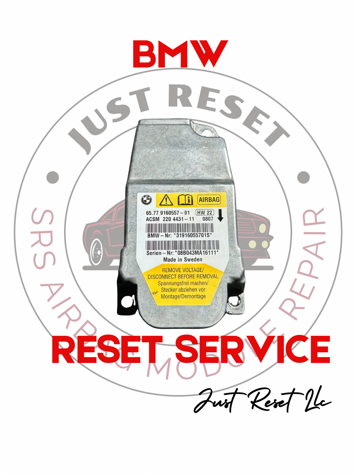 BMW- SRS AirBag Module Reset Service!