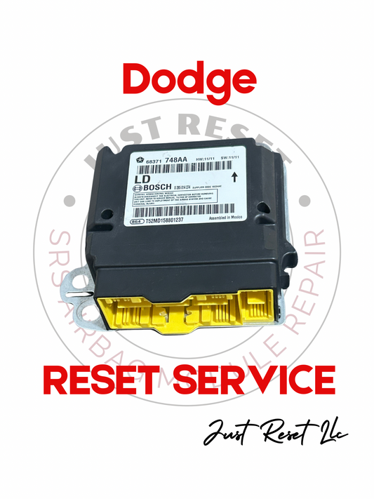 DODGE - SRS AIRBAG MODULE RESET SERVICE