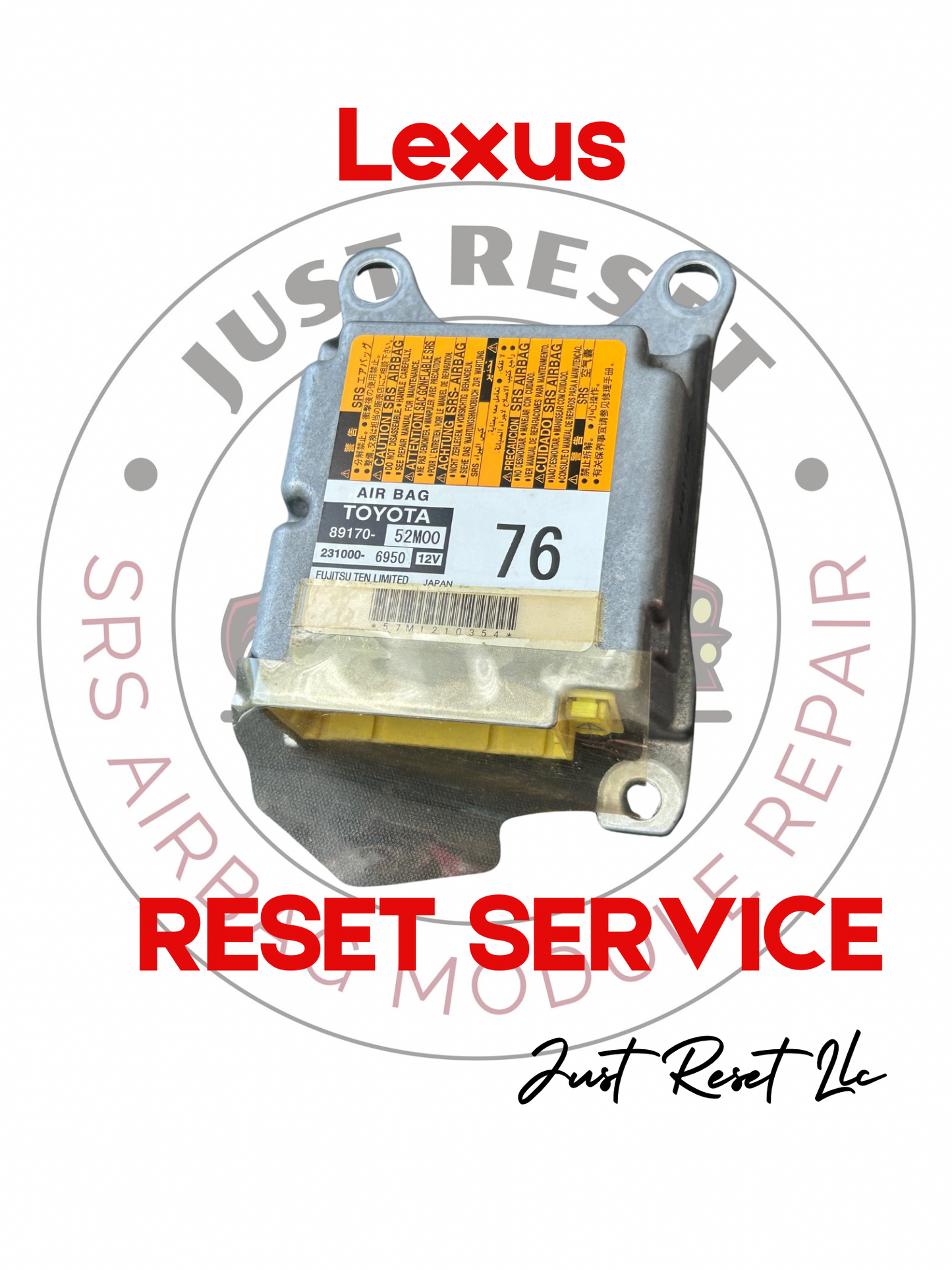LEXUS - SRS AIRBAG MODULE RESET SERVICE!