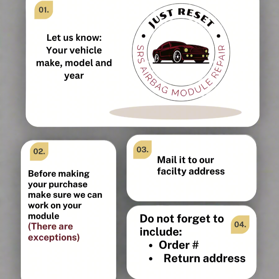 Mazda AirBag Module Reset Service!